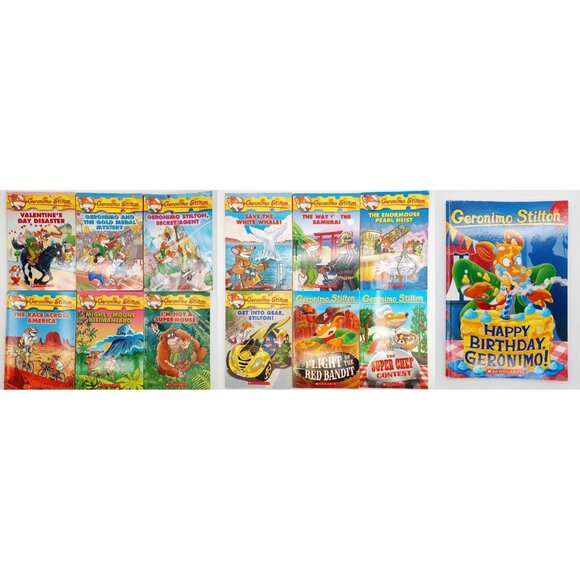 Geronimo Stilton Children's Chapter Paperback Books Lot of 13 - Picture 1 of 7